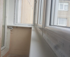 Plastikiniai langai balkonu stiklinimas Klaipėda / Mantas Andriuska / Darbų pavyzdys ID 4066973
