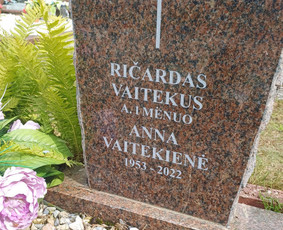 Raidžių kalimas ant paminklų, visi kiti kapaviečių darbai. / Paminklita, Aivaras / Darbų pavyzdys ID 4067275