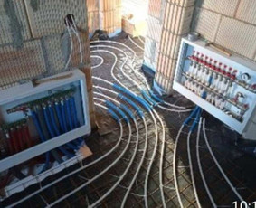 Šildomų grindų įrengimas - Santechniko paslaugos,šildymas,rekuperacija,kondicionieriai - 1