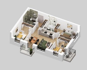 3d eksterjero ir interjero vizualizacijos / BOVI / Darbų pavyzdys ID 4068995