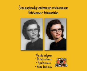 Nuotraukų retušavimas ir senų nuotraukų restauravimas / M. D. / Darbų pavyzdys ID 4070259
