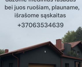 Medinių namų dažymas – premium kokybė. / Klaudijus Guzas / Darbų pavyzdys ID 4070761