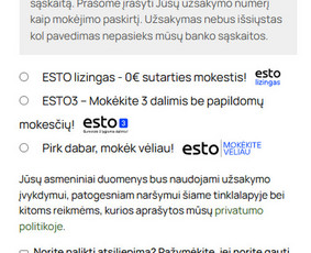 Reprezentacinės svetainės ir el. parduotuvės, programavimas - Mokėjimo sistemų pajungimas - 1 Mokėjimo sistemų pajungimas - Reprezentacinės svetainės ir el. parduotuvės, programavimas - 1