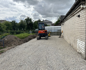 Aplinkos tvarkymas, apželdinimas - Trinkelių klojimas, bortų statymas bei kiti gerbūvio Darbai - 1