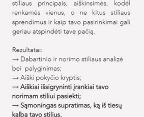 Stiliaus psichologija, koučingas, psichologija - Individualaus stiliaus formavimas - 3 Individualaus stiliaus formavimas - Stiliaus psichologija, koučingas, psichologija - 3