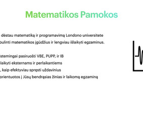 Matematikos Programavimo Dėstytojas 9–12 kl, Vbe, Pupp - Ruošimas matematikos egzaminams - 1 Ruošimas matematikos egzaminams - Matematikos Programavimo Dėstytojas 9–12 kl, Vbe, Pupp - 1