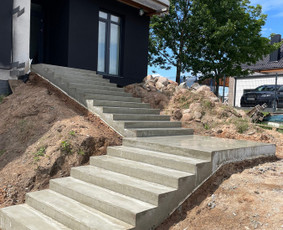 Betoniniai laiptai, vidaus ir lauko laiptų betonavimas - Lauko laiptai - 1 Lauko laiptai - Betoniniai laiptai, vidaus ir lauko laiptų betonavimas - 1