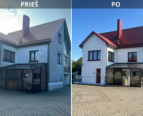 Kiemų-fasadų-stogų plovimas dažymas. - Fasadų plovimas - 1 Fasadų plovimas - Kiemų-fasadų-stogų plovimas dažymas. - 1
