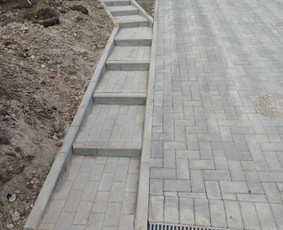 Trinkelių klojimas ir kiti darbai - Laiptai iš trinkelių - 2 Laiptai iš trinkelių - Trinkelių klojimas ir kiti darbai - 2