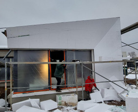 Apšiltinimas, šiltinimas - Fasadų šiltinimas,dekoro purškimas,skardinimas - 2