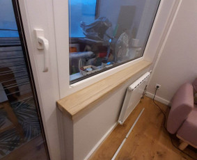 Pakopos, palangės ir stalviršiai iš uosio bei ąžuolo skydų / Pakopos, palangės ir stalviršiai. / Darbų pavyzdys ID 4081759