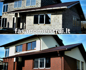 Fasadų šiltinimas, dekoras, klinkeris. Klaipėda. / Saulius Fasadai / Darbų pavyzdys ID 4083037