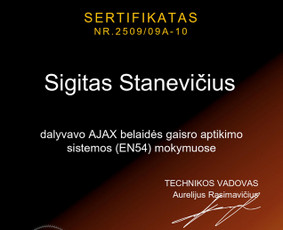 Priešgaisrinė sauga. Vaizdo kameros. Signalizacija - Priešgaisrinės signalizacijos, montavimas - 1 Priešgaisrinės signalizacijos, montavimas - Priešgaisrinė sauga. Vaizdo kameros. Signalizacija - 1