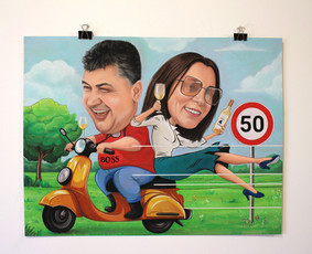 Popieriaus dydis: 50 cm x 65 cm. Sukurta minkštųjų pastelių ir pastelinių pieštukų technika.