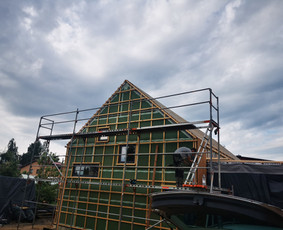 Karkasinių namų statyba,stogų dengimas ir kiti statybos darb / MB marestata / Darbų pavyzdys ID 4086675