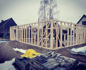 Karkasinių namų statyba,stogų dengimas ir kiti statybos darb / MB marestata / Darbų pavyzdys ID 4086685
