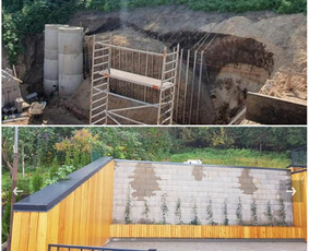 Betoninės tvoros - Atraminiu sieneliu, lauko laiptų ,ir pamatu - 2