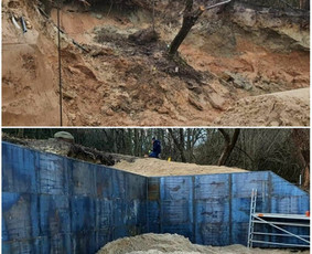 Atraminės sienelės - Atraminiu sieneliu, lauko laiptų ,ir pamatu - 3