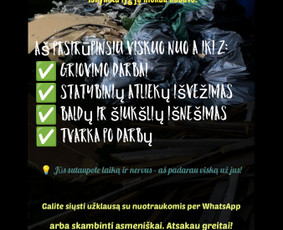 Griovimo darbai ir Šiukšlių išvežimas - Buitinės technikos išvežimas - 1 Buitinės technikos išvežimas - Griovimo darbai ir Šiukšlių išvežimas - 1