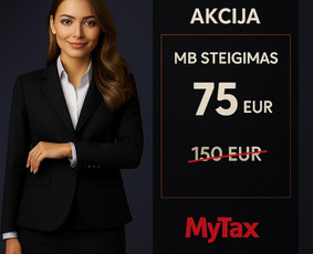 Paslaugos verslui - Greitas MB steigimas be įsipareigojimų - 75 Eur - 1