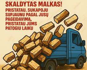 Pigiai malkos - Malkos rąstais - 1 Malkos rąstais - Pigiai malkos - 1