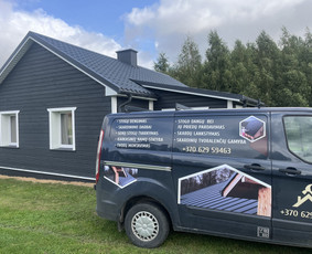 Stogdengiai, stogo darbai - Stogų dengimas Karkasiniai namai Terasos Fasadai - 2