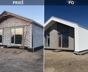 Fasadų šiltinimo ir apdailos darbai / Fasadų Šiltinimas / Darbų pavyzdys ID 4095469