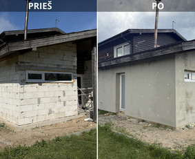 Fasadų šiltinimo ir apdailos darbai / Fasadų Šiltinimas / Darbų pavyzdys ID 4095495