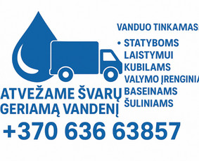 Vandens atvežimas, pristatymas, geriamas vanduo. - Vandens pristatymas - 1 Vandens pristatymas - Vandens atvežimas, pristatymas, geriamas vanduo. - 1