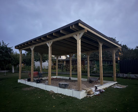 Karkasiniai statiniai, stoginės ir pavėsinės, terasos / Old Modern / Darbų pavyzdys ID 4096933