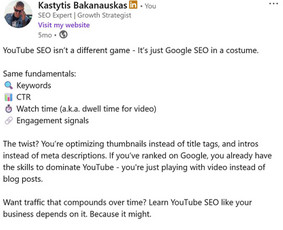 Seo Paslaugos ir Augimo Strategijos - 14+ metų patirtis / Kastytis Bakanauskas / Darbų pavyzdys ID 4097125