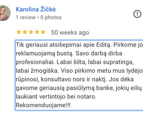 Profesionali pagalba parduodant ar nuomojant NT / Edita Linkelė / Darbų pavyzdys ID 4101909