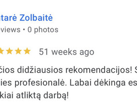 Profesionali pagalba parduodant ar nuomojant NT / Edita Linkelė / Darbų pavyzdys ID 4101913