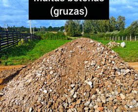 Dolomitas, asfaltas, žvyras, smėlis, juodžemis - Betono skalda - 1 Betono skalda - Dolomitas, asfaltas, žvyras, smėlis, juodžemis - 1