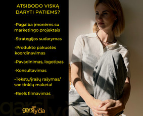 Marketingo projektų koordinatorė - Rinkodara (marketingas) - 1 Rinkodara (marketingas) - Marketingo projektų koordinatorė - 1