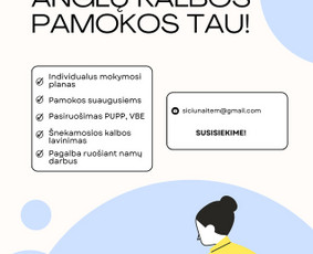 Nuotolinės anglų kalbos pamokos - Mokymai, kursai, kalbos - 1 Mokymai, kursai, kalbos - Nuotolinės anglų kalbos pamokos - 1