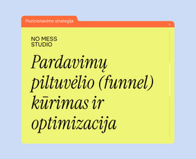 Grafinis dizainas / Rinkodara / Mokymai ir konsultacijos / No Mess Studio / Darbų pavyzdys ID 4107196