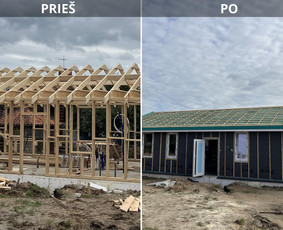 Stoginės, stoginių gamyba - Karkasiniu moduliniu moduliniu namu statyba - 4