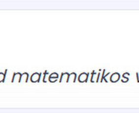 Ruošimas matematikos egzaminams - Matematikos/anglų kalbos korepetitorius - 1