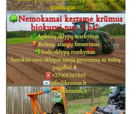 Apleistų sklypų tvarkymas ir kelmų frezavimas - Apleistų sklypų tvarkymas - 1 Apleistų sklypų tvarkymas - Apleistų sklypų tvarkymas ir kelmų frezavimas - 1