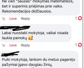 Pagalba sprendžiant matematinius uždavinius - Mat iki 8 kl., liet 4kl., Korepetitorės atvykimas į namus. - 2