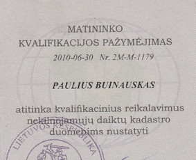 Matininkas-geodezininkas paslauga nuo 40 eur. - Kadastrinių bylų rengimas - 1 Kadastrinių bylų rengimas - Matininkas-geodezininkas paslauga nuo 40 eur. - 1