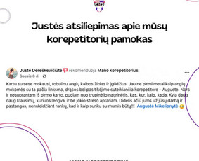 Lietuvių kalbos korepetitorius gyvai bei nuotoliniu būdu! - Mokymai, kursai, kalbos - 2 Mokymai, kursai, kalbos - Lietuvių kalbos korepetitorius gyvai bei nuotoliniu būdu! - 2