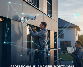 Saugumo kamerų diegimas - Signalizacijos, kameros, apsaugos sistemos - 1 Signalizacijos, kameros, apsaugos sistemos - Saugumo kamerų diegimas - 1