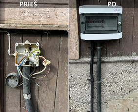 Senos elektros instalaicijos rekonstrukcija.