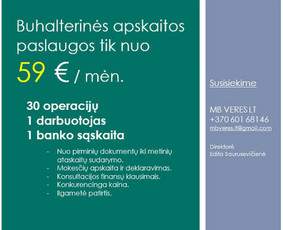 Buhalterinės apskaitos paslaugos - Paslaugos verslui - 1 Paslaugos verslui - Buhalterinės apskaitos paslaugos - 1