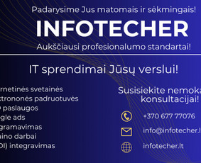 Internetinės svetainės, el. parduotuvės, Seo, Ads, Di-pro. - Interneto svetainių kūrimas - 1 Interneto svetainių kūrimas - Internetinės svetainės, el. parduotuvės, Seo, Ads, Di-pro. - 1