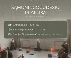 Grupinės jogos treniruotės - Joga-sąmoningo judesio praktika. Gyvai / online / įmonėms - 2