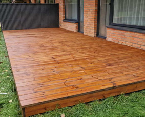 Terasos alyvavimas - Terasos, karkasiniai statiniai, vent. fasadai, sandeliukai. - 1