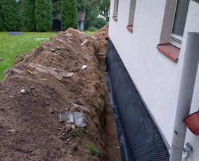 Pamatų šiltinimas drenažas hidroizoliacija ir kasimo darbai / Pamatai / Darbų pavyzdys ID 4122386